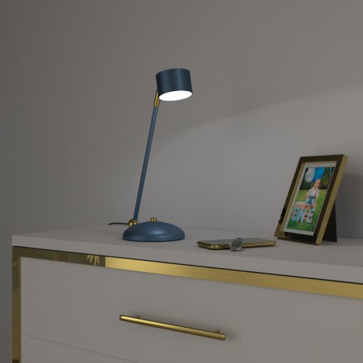 Table lamp ARENA BLUE/GOLD 1xGX53