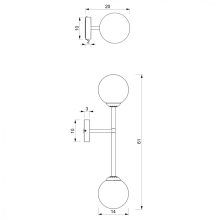 Wall lamp POP 2xE14
