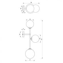 Wall lamp POP 3xE14