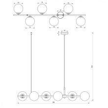 Pendant lamp POP 6xE14