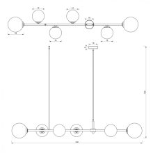 Pendant lamp POP 6xE14