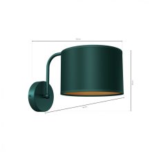 Wall lamp VERDE GREEN 1xE27