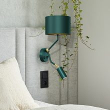 Wall lamp VERDE GREEN + 1x mini GU10