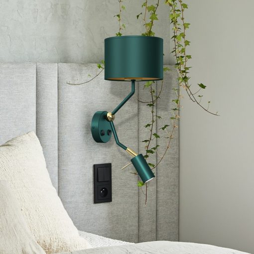 Wall lamp VERDE GREEN + 1x mini GU10