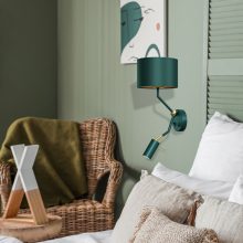 Wall lamp VERDE GREEN + 1x mini GU10