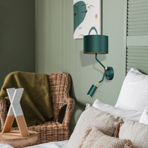 Wall lamp VERDE GREEN + 1x mini GU10