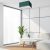 Ceiling lamp VERDE GREEN kwadrat 2xE27
