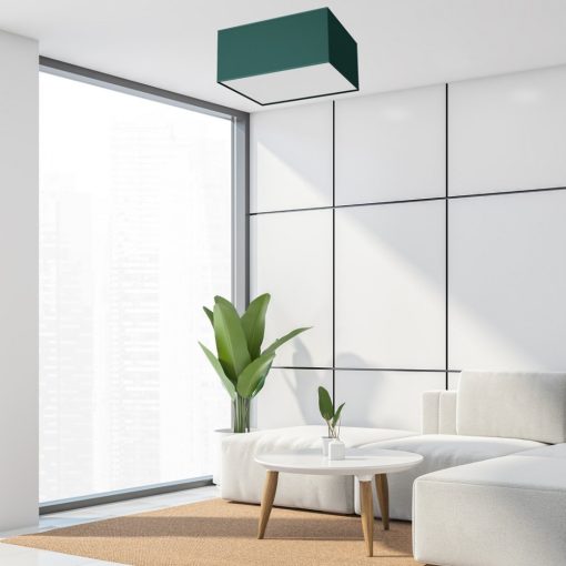 Ceiling  lamp VERDE GREEN kwadrat 2xE27
