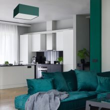 Ceiling  lamp VERDE GREEN kwadrat 3xE27 50cm