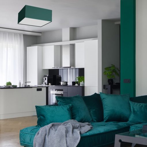 Ceiling  lamp VERDE GREEN kwadrat 3xE27 50cm