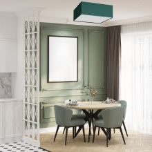Ceiling  lamp VERDE GREEN kwadrat 3xE27 50cm