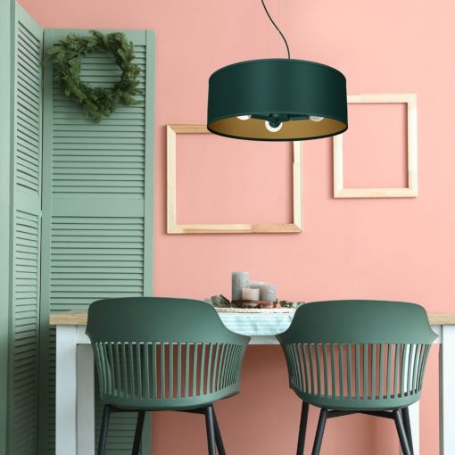 Pendant lamp VERDE GREEN 3xE27