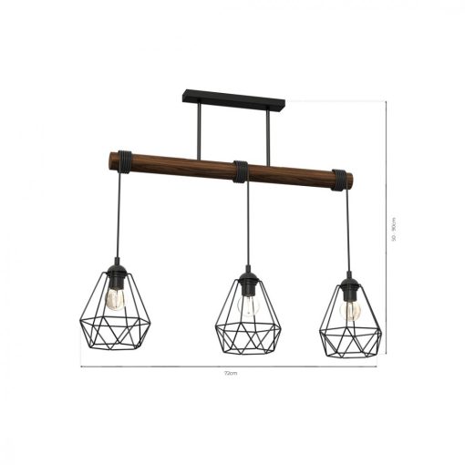 Pendant lamp ACERO 3xE27
