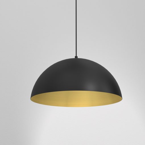 Pendant lamp BETA BLACK/GOLD 1xE27 35cm