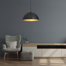 Pendant lamp BETA BLACK/GOLD 1xE27 35cm