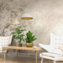 Pendant lamp BETA WHITE/GOLD 1xE27 35cm