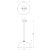 Pendant lamp BETA WHITE/GOLD 1xE27 35cm