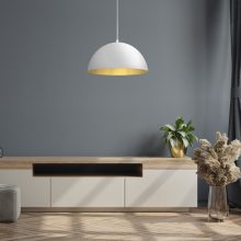 Pendant lamp BETA WHITE/GOLD 1xE27 35cm