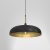 Pendant lamp LINCOLN BLACK/GOLD 1xE27 45cm