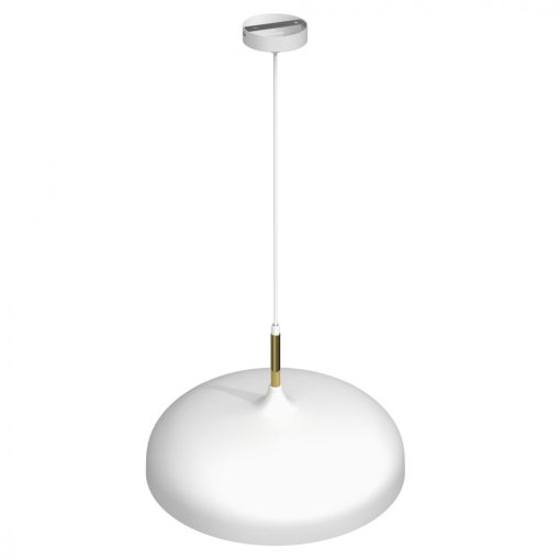 Pendant lamp LINCOLN WHITE/GOLD 1xE27 45cm
