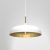 Pendant lamp LINCOLN WHITE/GOLD 1xE27 45cm