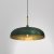 Pendant lamp LINCOLN GREEN/GOLD 1xE27 45cm