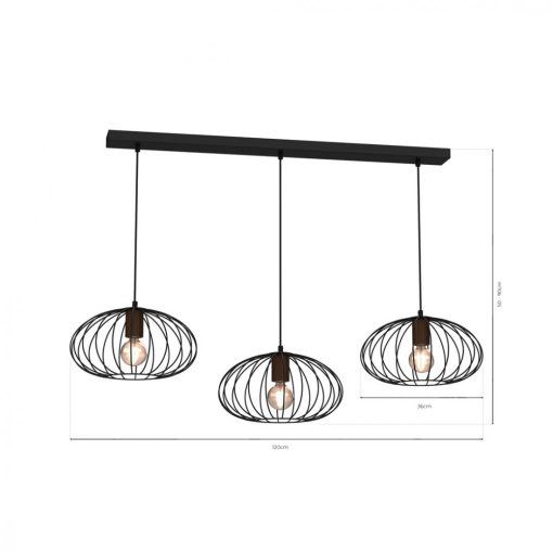 Pendant lamp MERIDIANO 3xE27