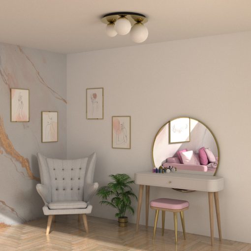 Ceiling  lamp PLATO 2xE14 + 1xE27