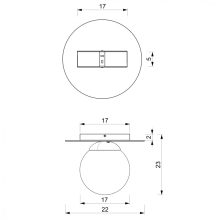 Ceiling  lamp PLATO 1xE14