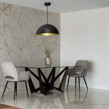 Pendant lamp BETA BLACK/GOLD 1xE27 45cm