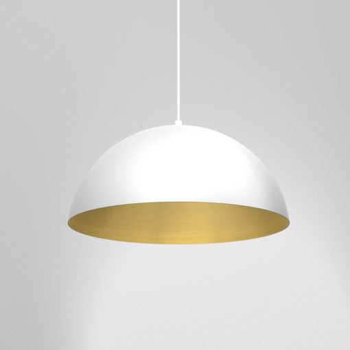 Pendant lamp BETA WHITE/GOLD 1xE27 45cm