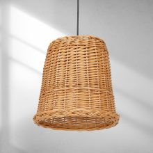 Pendant lamp VIMINI NATURAL WOOD 1xE27