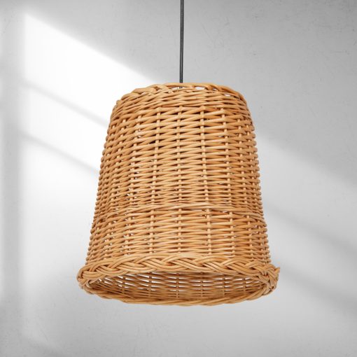 Pendant lamp VIMINI NATURAL WOOD 1xE27