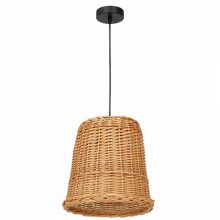 Pendant lamp VIMINI NATURAL WOOD 1xE27