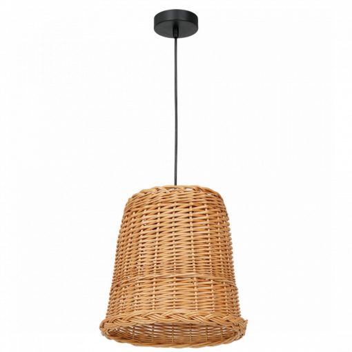 Pendant lamp VIMINI NATURAL WOOD 1xE27