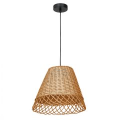 Pendant lamp VIMINI NATURAL WOOD 1xE27