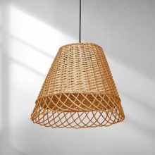 Pendant lamp VIMINI NATURAL WOOD 1xE27