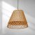 Pendant lamp VIMINI NATURAL WOOD 1xE27
