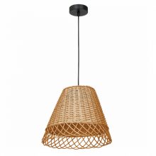 Pendant lamp VIMINI NATURAL WOOD 1xE27