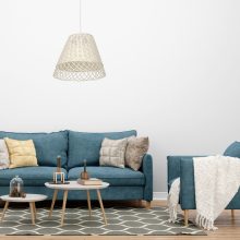 Pendant lamp VIMINI WHITE 1xE27
