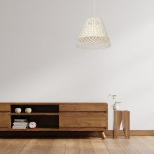Pendant lamp VIMINI WHITE 1xE27