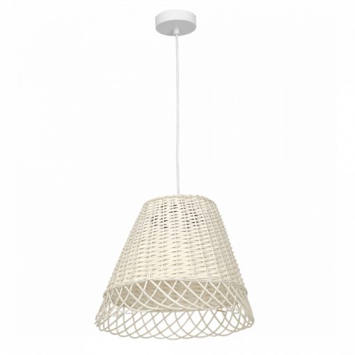 Pendant lamp VIMINI WHITE 1xE27