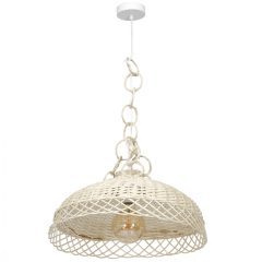 Pendant lamp VIMINI WHITE 1xE27