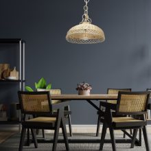 Pendant lamp VIMINI WHITE 1xE27