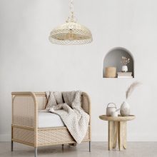 Pendant lamp VIMINI WHITE 1xE27