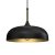 Pendant lamp LINCOLN BLACK/GOLD 1xE27 35cm