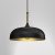 Pendant lamp LINCOLN BLACK/GOLD 1xE27 35cm