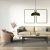 Pendant lamp LINCOLN BLACK/GOLD 1xE27 35cm