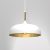 Pendant lamp LINCOLN WHITE/GOLD 1xE27 35cm