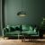 Pendant lamp LINCOLN GREEN/GOLD 1xE27 35cm